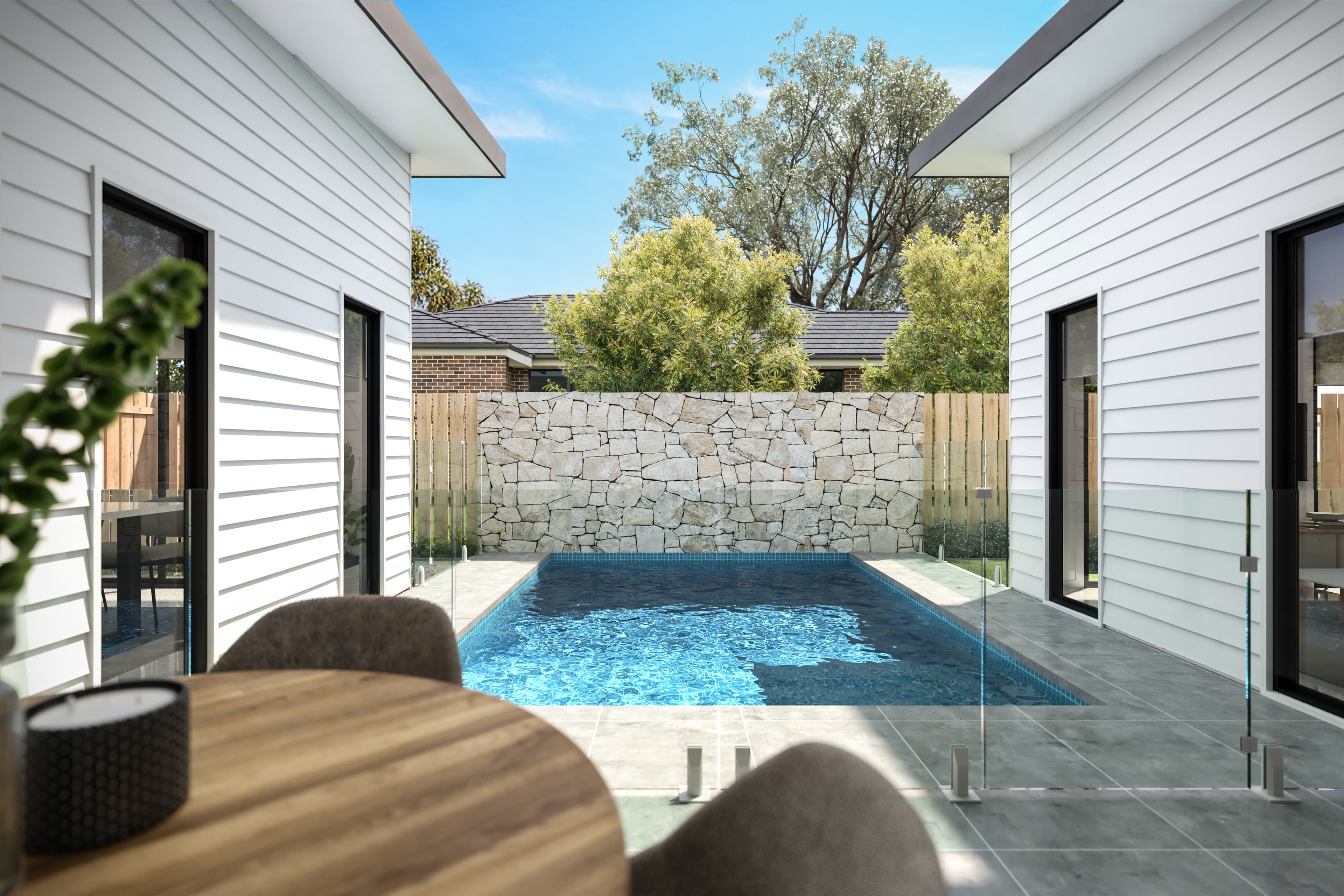 Edmonton development — outdoor entertaining area